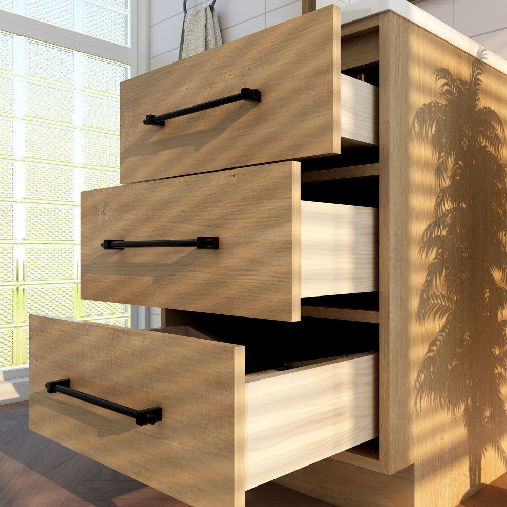 Victoria 24" Solid Wood Bath Vanity, Oak