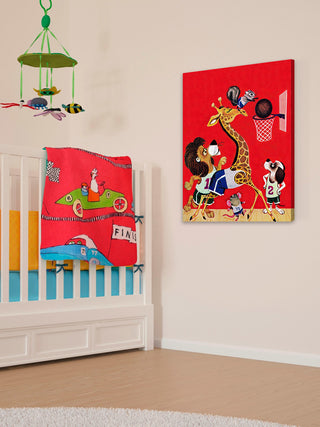 "Basketball" Painting Print on Canvas by Curtis