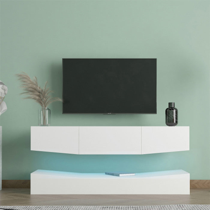 Modern Entertainment Center with LED Lights TV & Media Furniture Console