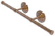 Que New Wall Mounted Horizontal Guest Towel Holder, Brushed Bronze