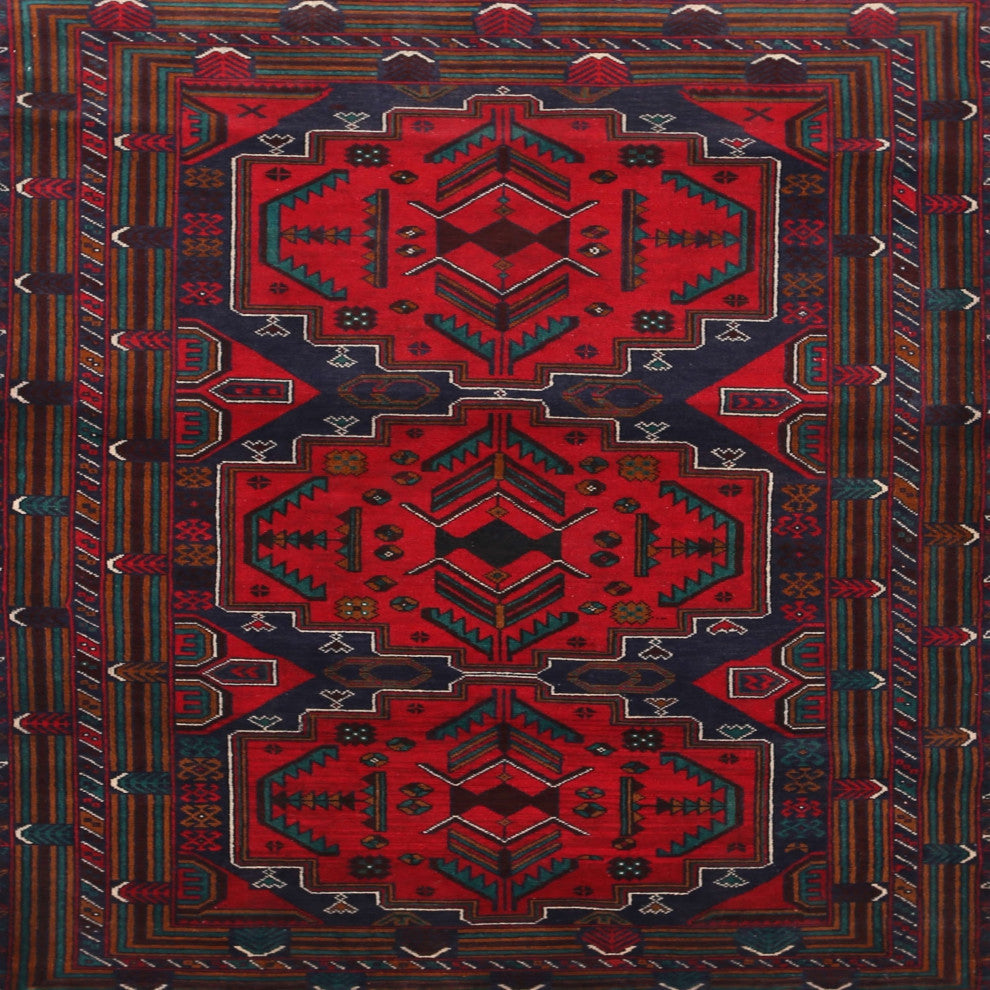 Ahgly Company Indoor Square Traditional Area Rugs, 5' Square
