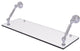 Dottingham 24" Floating Glass Shelf, Polished Chrome