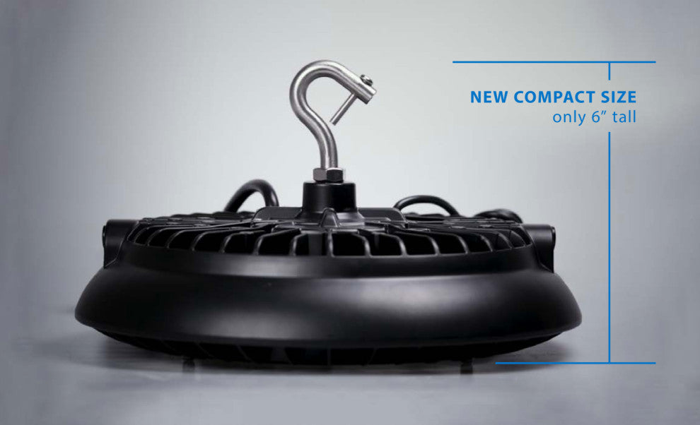 HBC3 Series 100-Watt LED Low/High Bay, 5000K, Black