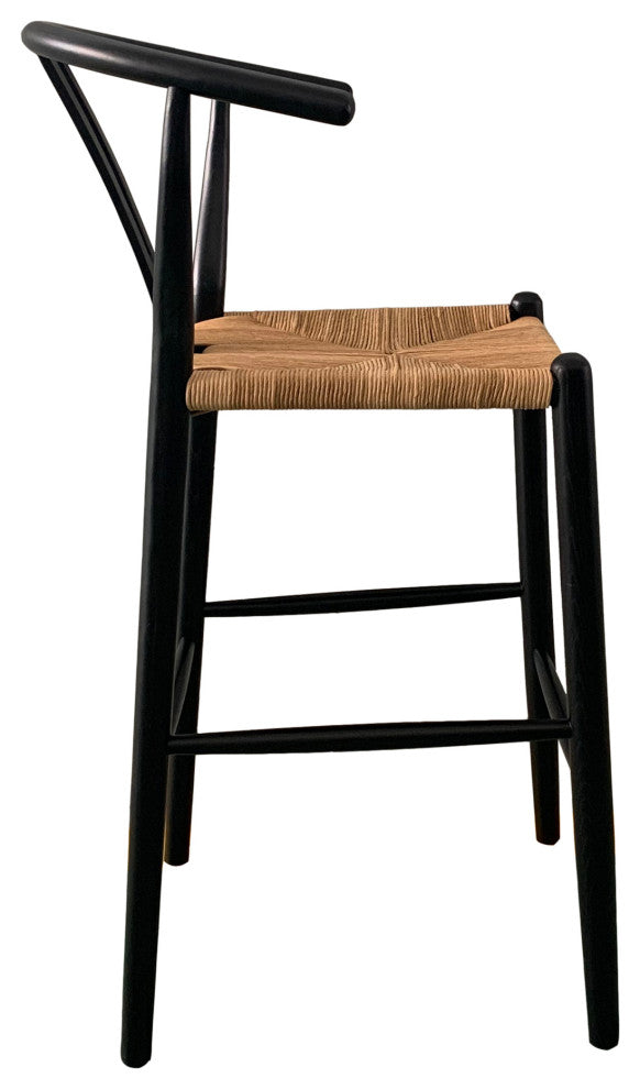 First of A Kind Ventana Barstool Black And Natural