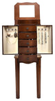 Armoire Storage Jewelry Cabinet With 5 Drawers and Mirror