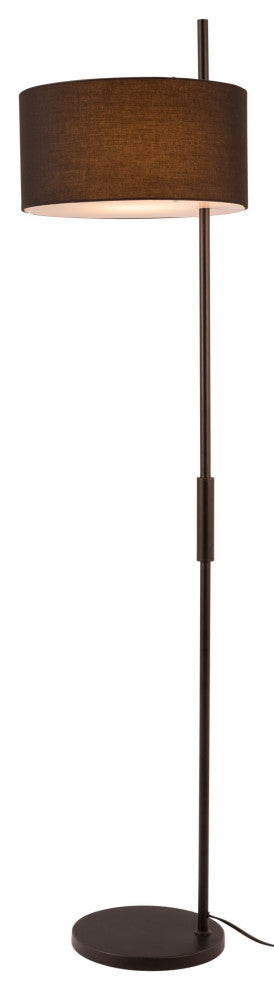 Floor Lamp Light, Steel Metal, Black, Kitchen Lounge Bistro Lobby Hospitality