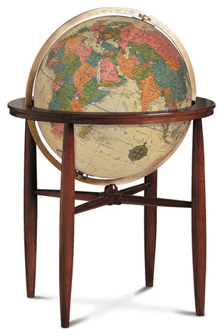 Austin Illuminated Floor Standing World Globe