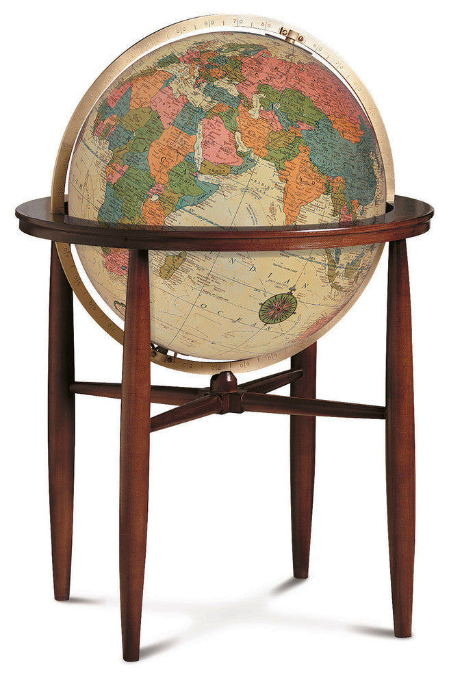 Austin Illuminated Floor Standing World Globe