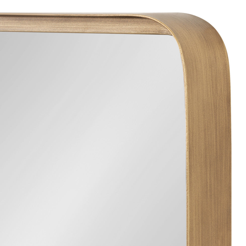 Armenta Framed Wall Mirror, Gold, 20"x30"