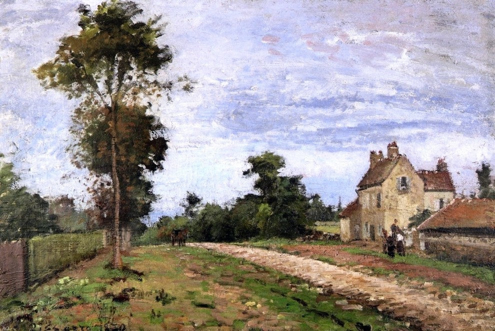 Camille Pissarro The House of Monsieur Musy Louveciennes Wall Decal