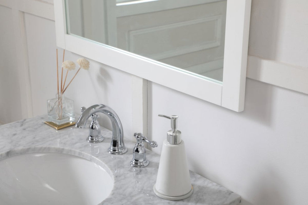 Anderson Rectangle Vanity Mirror 30", White