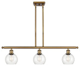 Innovations 516-3I-BB-G122-6-LED 3 Light Island Light, Brushed Brass