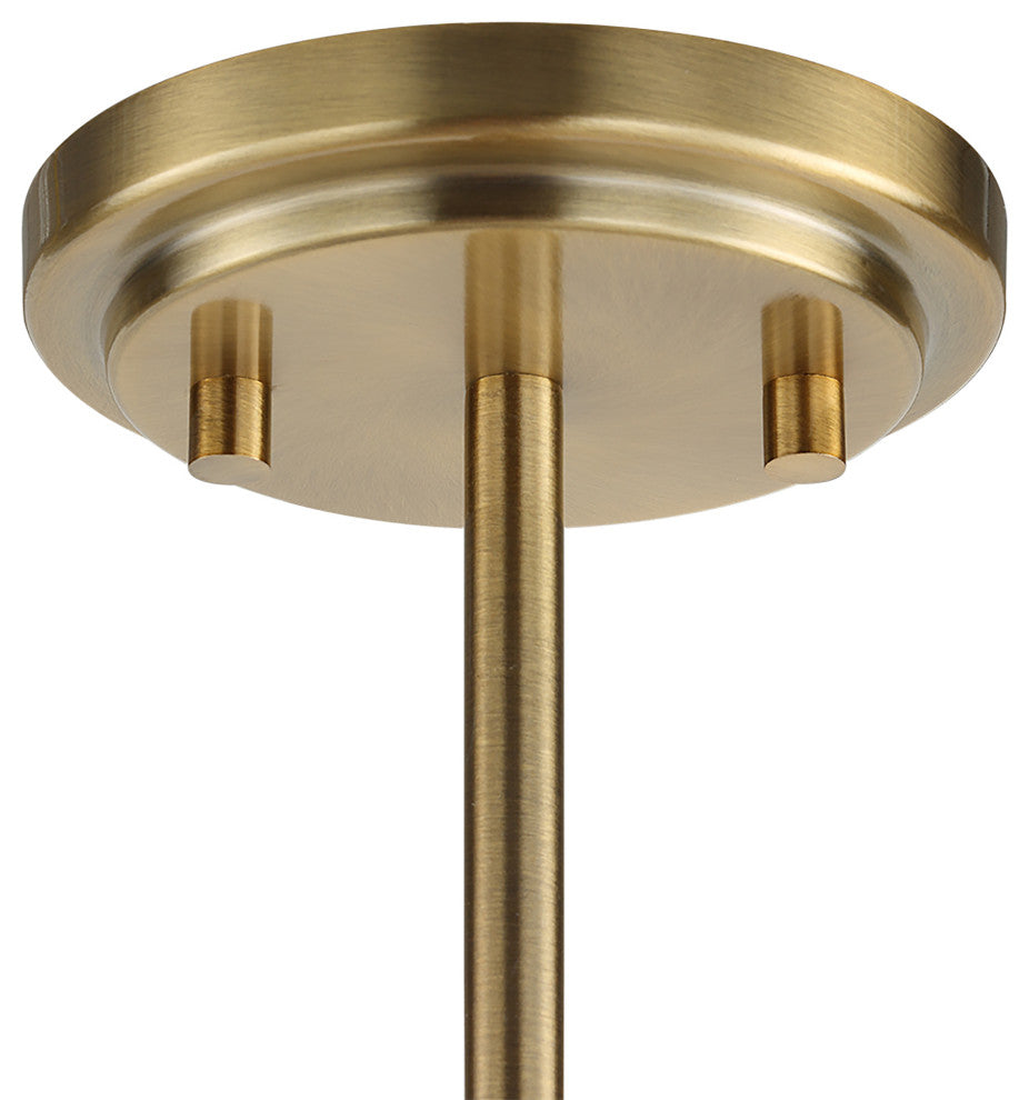 Uttermost Cret 12 Light Brass Chandelier