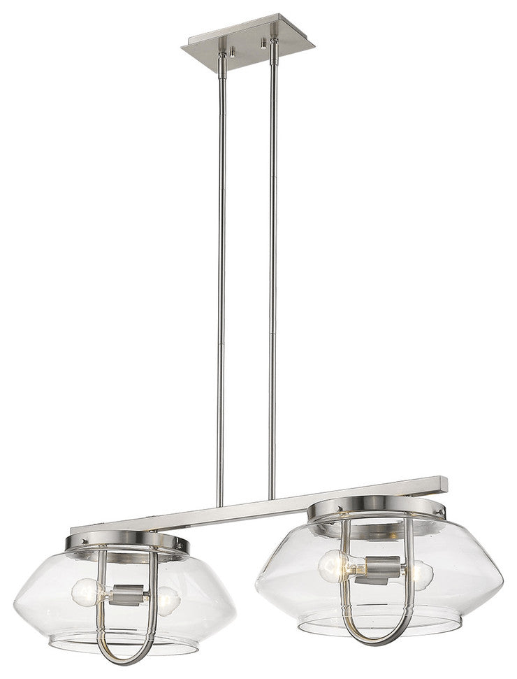 Garner 4-Light Satin Nickel Island Pendant