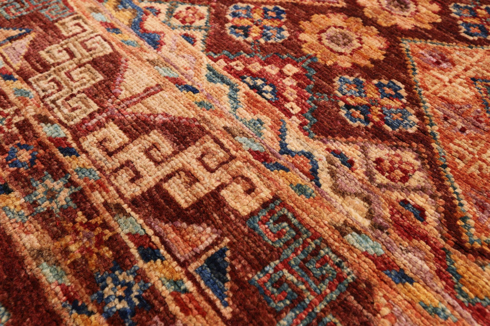 2' 10" X 9' 10" Tribal Persian Gabbeh Handmade Wool Runner Rug Q10895
