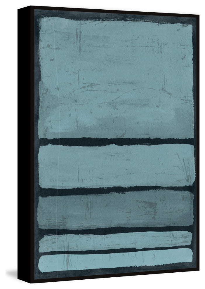 "Final Stack" Floater Framed Painting Print on Canvas, 30x45