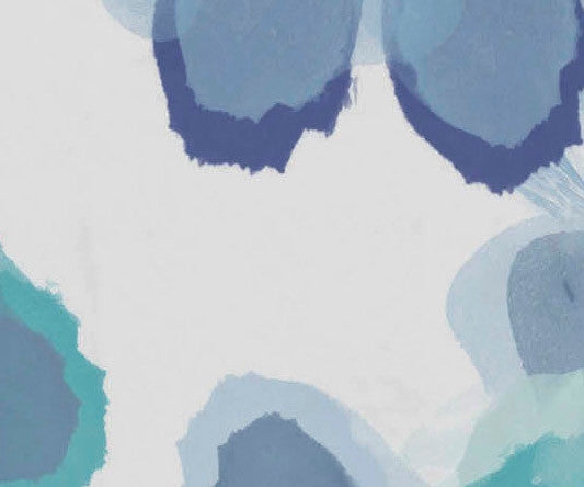 30x60" Ani, Floral Print Beach Towel, Blue