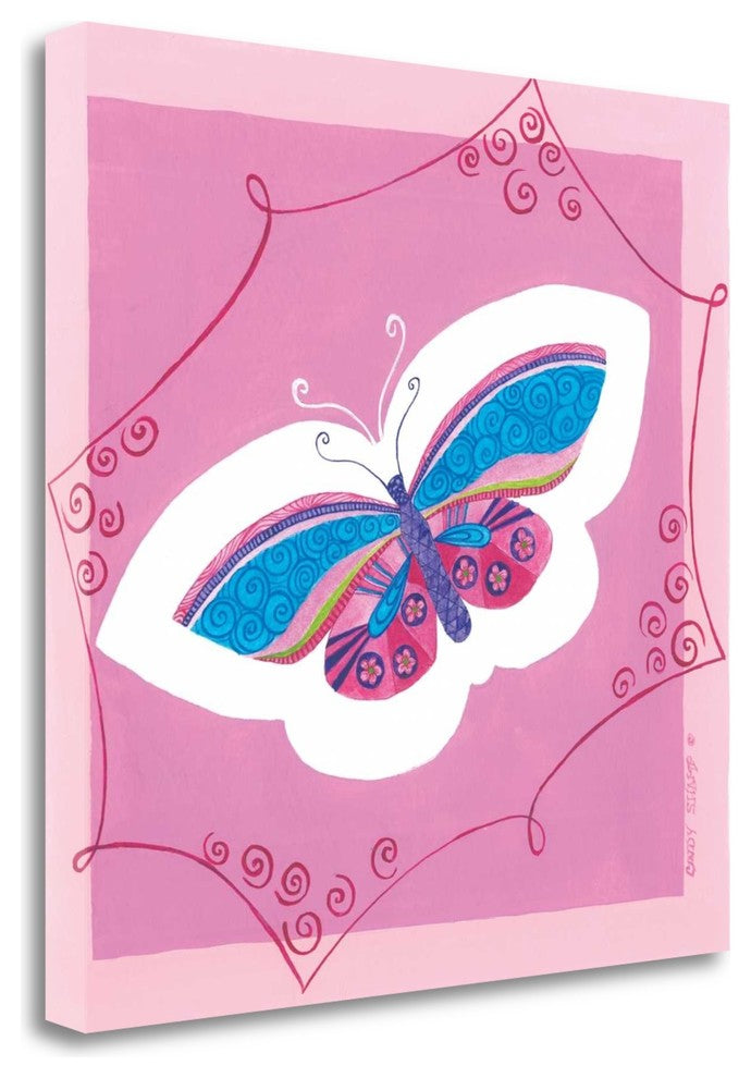 "Butterfly I" By Cindy Shamp, Giclee Print on Gallery Wrap Canvas, Ready to Hang