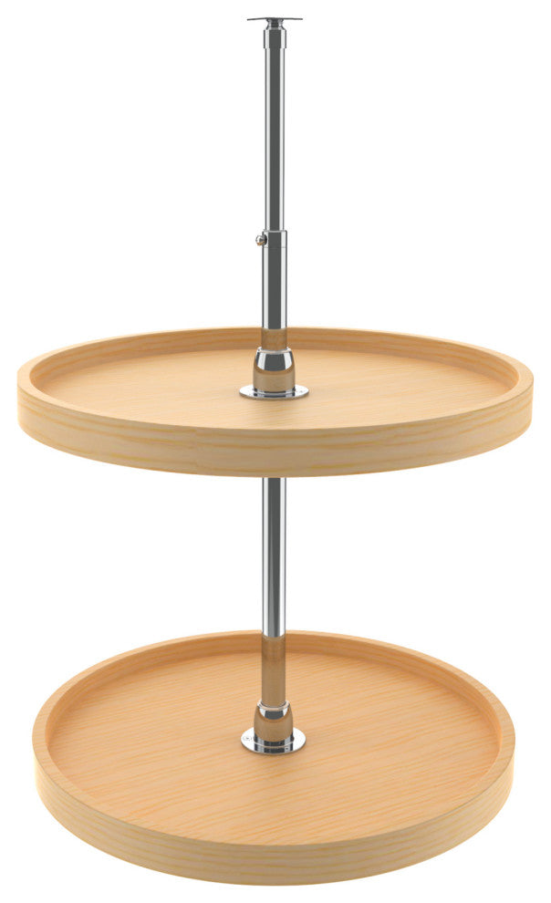 Wood Full Circle 2-Shelf Lazy Susans for Corner Wall Cabinets, 20"
