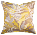 18"x18" Pacifica Accent Throw Pillow by Astella, Dewey Yellow