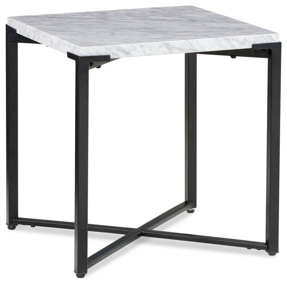 Modus Saxon End Table in Matte Black