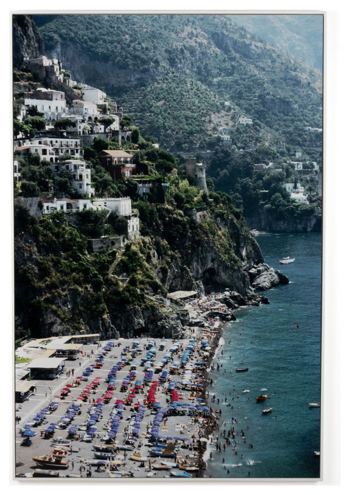 Beach, Positano By Slim Aarons