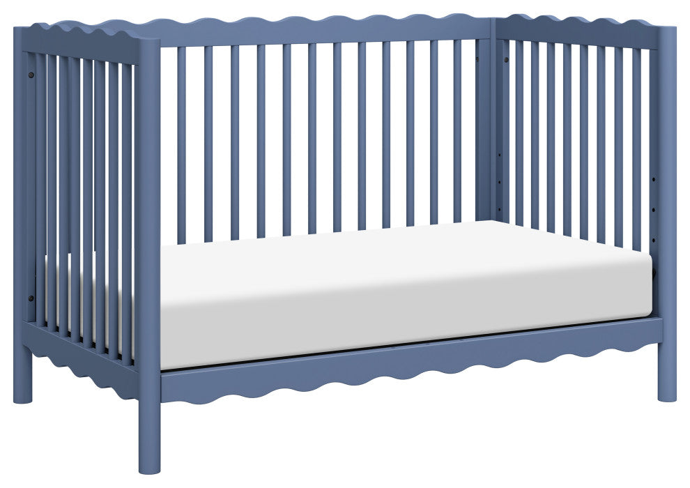 Swell 4-in-1 Convertible Crib With Toddler Bed Conversion Kit, Cove Blue