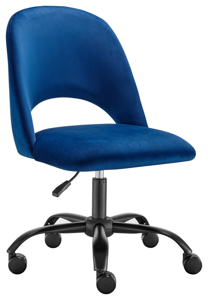 Alby Office Chair, Blue With Black Base
