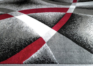 Luxe Weavers Abstract Modern Area Rug, Gray, 7'6"x10'6"