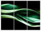 "Glittering Green Pattern" Digital Canvas Print, 3 Panels, 36"x28"