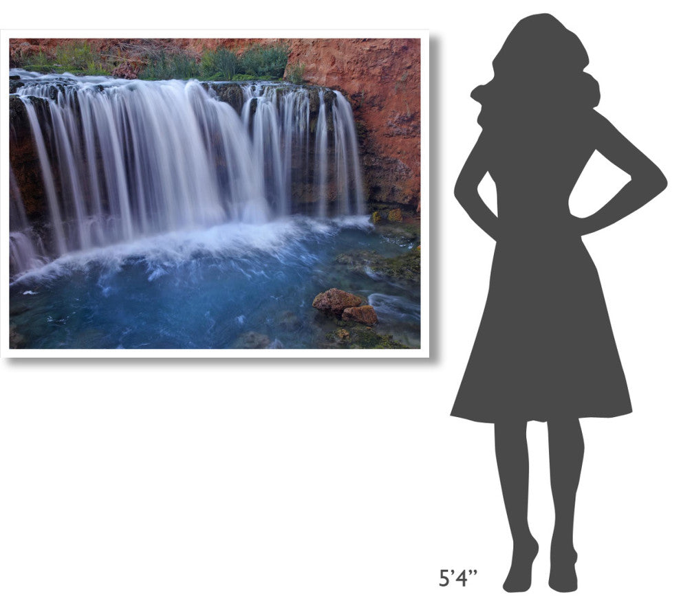 "Rock Falls, Havasu Canyon, Arizona" Paper Print by Tim Fitzharris, 50"x38"