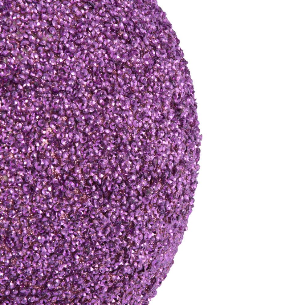 Vickerman Beaded Ball Drilled, Mauve, 8"