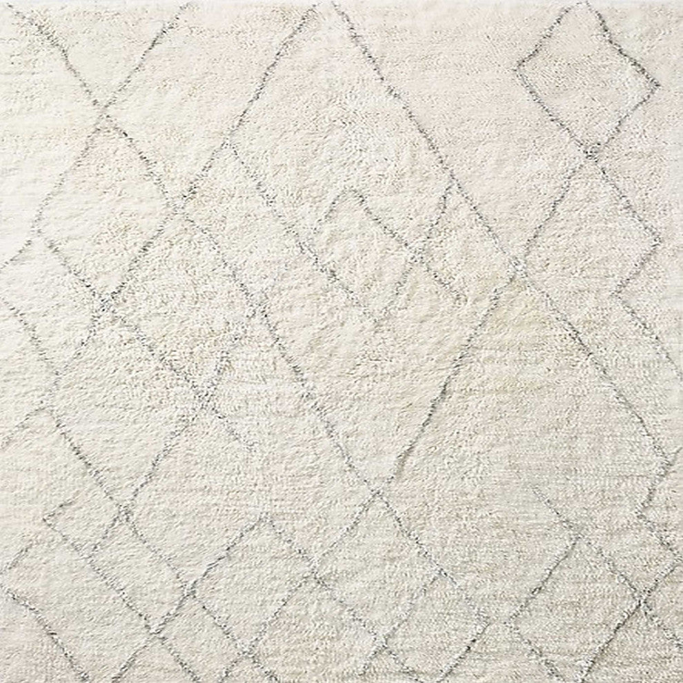 Ahgly Company Indoor Square Mid-Century Modern Area Rugs, 3' Square