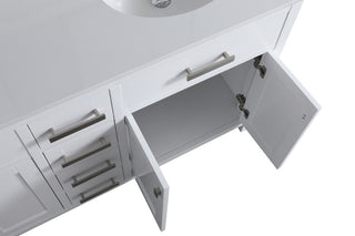 London 60-in White Bathroom Vanity Base Cabinet Without Top