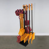 4 Sided Black Garment Rack with 12 Arms