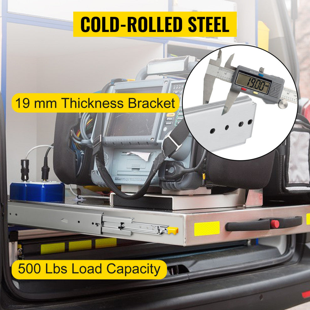 Full Extension Ball Bearing Drawer Slide 500lbs Loading, 40 Inch