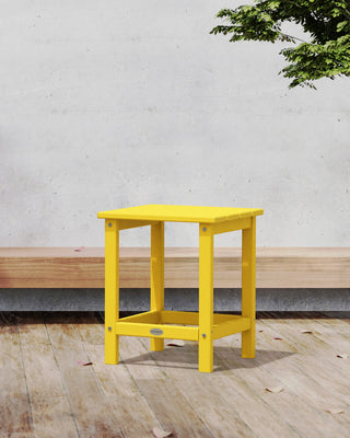 Polywood Long Island 18" Side Table, Lemon