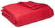 PUFF Packable Down Alternative Indoor/Outdoor Water Resistant Blanket , Scarlet/