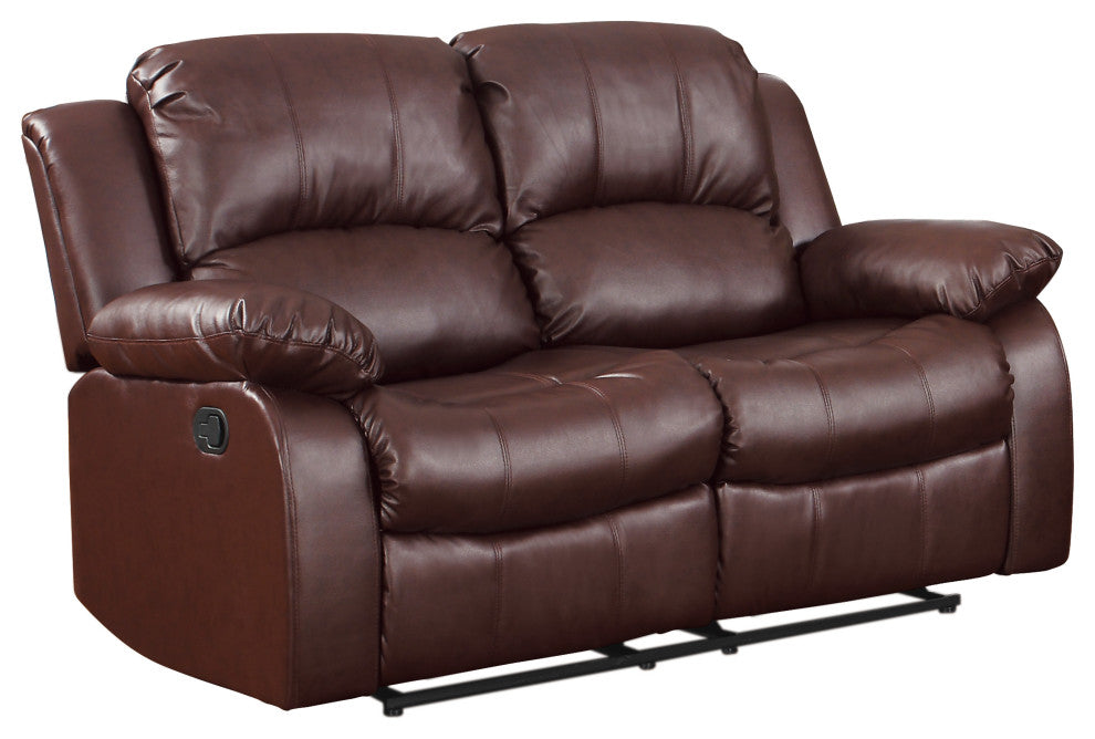 Center Hill Reclining Sofa Collection, Brown, Loveseat