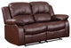 Center Hill Reclining Sofa Collection, Brown, Loveseat