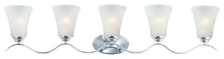 Maxim 12085FT Vital 5 Light 41"W Bathroom Vanity Light - Polished Chrome