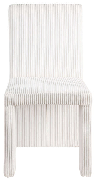 Benson Upholstered Dining Chair, Cream, Microsuede Corduroy