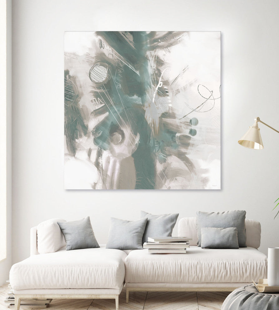 Down the River Abstract II - 72 x 72 by Dan Meneely