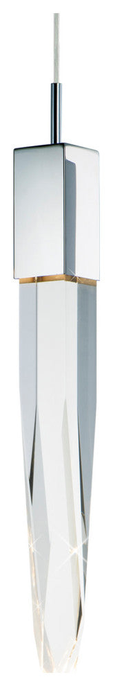 ET2 E31241-20 Quartz 5"W LED Mini Pendant - Polished Chrome