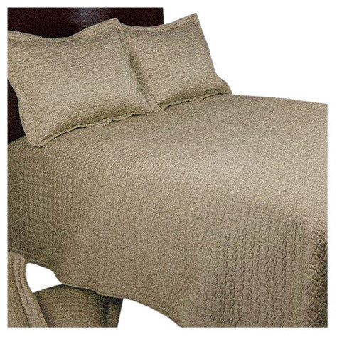 Ancient Coin Polyester Sateen Quilt and Sham Set