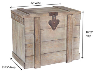 Antiqued Decorative Trunk