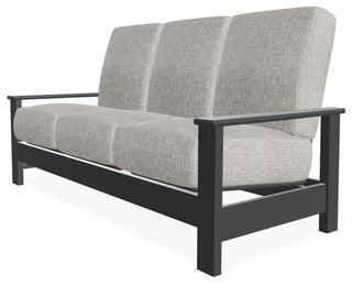 Leeward Deep Seat 3-Seat Outdoor Sofa, Hither Pewter/Graphite