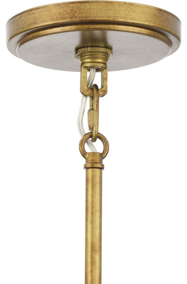 Laurel Collection 6-Light Transitional Chandelier, Gold Ombre