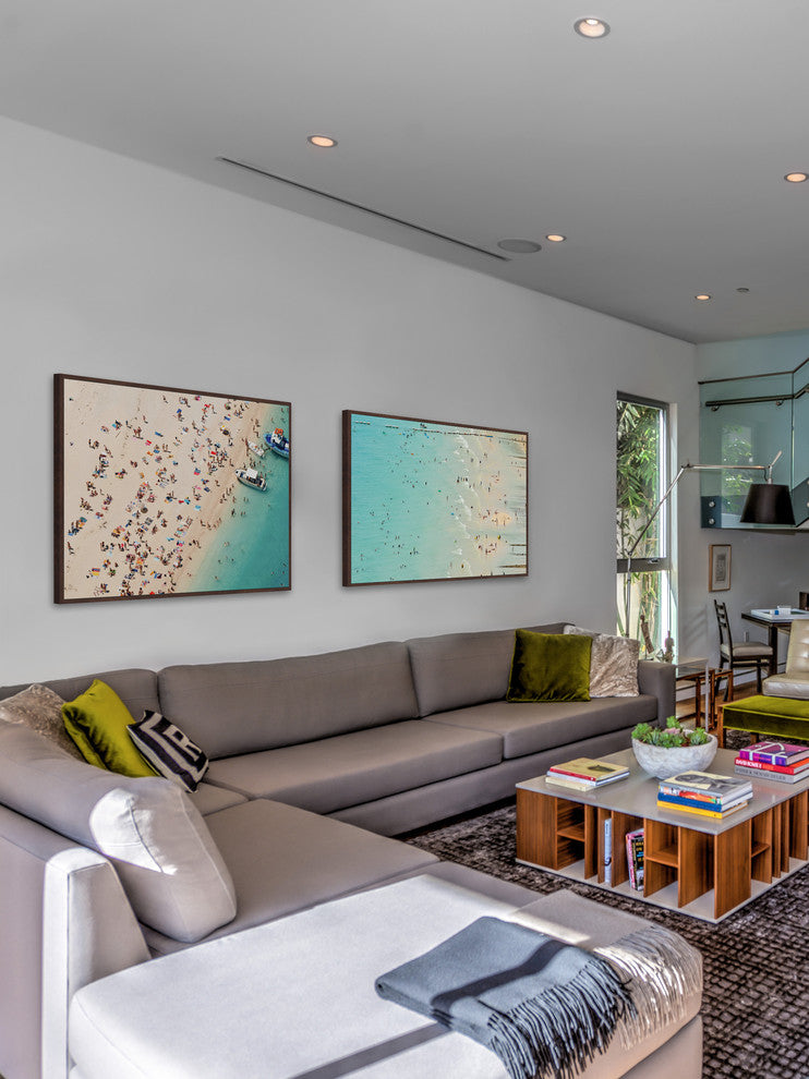 Beaches Diptych, 60x20