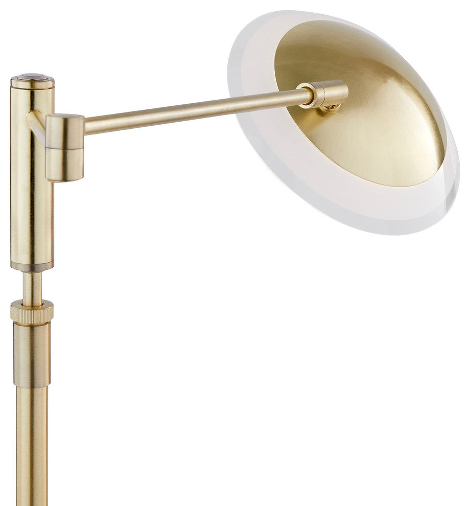 Meran Turbo Table Lamp, Satin Brass